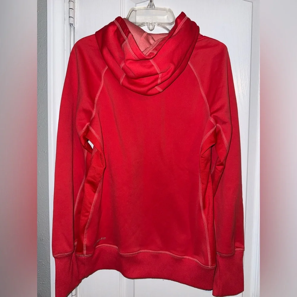 Nike Red & Black Logo Hoodie Size S